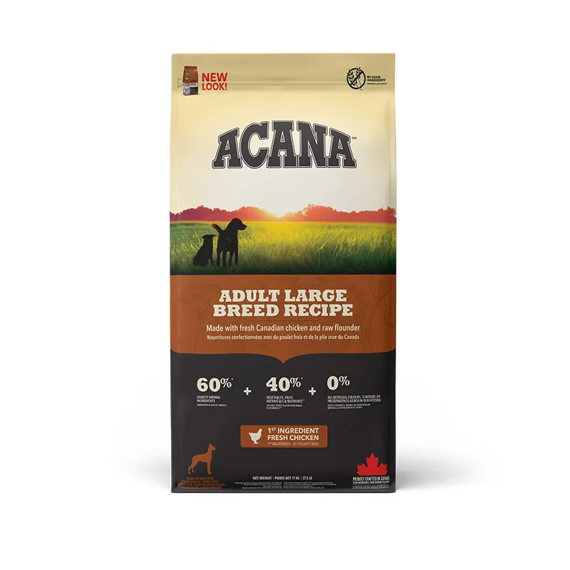 Acana Adult Large Breed Recipe 11.4 кг - Сухий корм для великих собак 🐶 | Acana.club